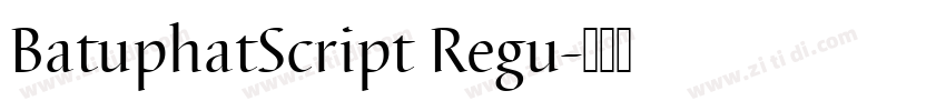 BatuphatScript Regu字体转换